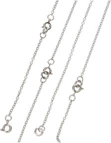 img 2 attached to 💍 Stainless Steel Necklace Extension Bracelet Extender Chain Set – 8 Pieces, 4 Sizes (Silver)