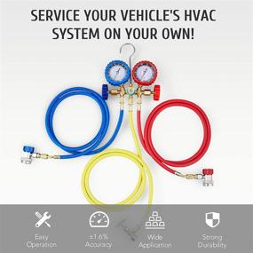 img 3 attached to OrionMotorTech Diagnostic Manifold Charging Refrigerants