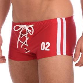 img 3 attached to 🩲 Gary Majdell Sport Men's Varsity Football Trunk Boxer Swimsuit Brief