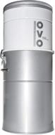 🌪️ ovo heavy duty central vacuum system: hybrid filtration, 35l or 9.25gal, 700 air watts, large, white & silver logo