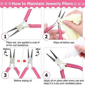 img 3 attached to 📿 Complete Jewelry Making Supplies Kit: Cridoz Jewelry Tools, Pliers, Beading Wire, Beads, Charms Findings - DIY Jewelry Necklace, Earring, Bracelet Making & Repair