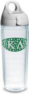 🍶 kappa delta sorority water bottle: tervis clear, 24 oz with lid - shop now! logo