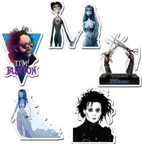 img 3 attached to Halloween Tim Burton Film Edward Waterproof Stickers Set - 50 Vinyl Decals for Laptop Merchandise, Computers, Hydro Flasks, Skateboards, and Travel Cases