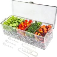 🥶 cool and convenient: the chilled compartment condiment server caddy for ultimate freshness! логотип