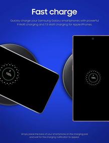 img 3 attached to 🔌 Samsung Qi Certified Fast Charge Wireless Charger Pad (2019 Edition) - Cooling Fan - Galaxy Phones, Watches, iPhone - Black