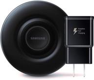 🔌 samsung qi certified fast charge wireless charger pad (2019 edition) - cooling fan - galaxy phones, watches, iphone - black logo