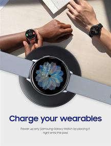 img 2 attached to 🔌 Samsung Qi Certified Fast Charge Wireless Charger Pad (2019 Edition) - Cooling Fan - Galaxy Phones, Watches, iPhone - Black