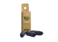 🌿 lilu organic vegan bamboo charcoal dental floss refill pack with tea tree and peppermint essential oils - 3 x 100ft 33m naturally waxed, eco-friendly zero waste logo