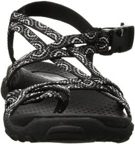 img 3 attached to 🌈 Skechers Women's Reggae-Tie Dyed Toe Ring Sandal: Colorful Comfort for Summer Style