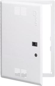 img 1 attached to 🚪 Leviton Vented Premium Hinged Structured Media Door - 28-Inch, White (47605-28S)