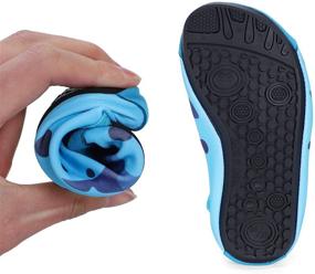 img 1 attached to 👣 ESTAMICO Kids Swim Water Shoes: Cartoon Lightweight Non-Slip Aqua Socks for Boys & Girls