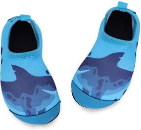 img 3 attached to 👣 ESTAMICO Kids Swim Water Shoes: Cartoon Lightweight Non-Slip Aqua Socks for Boys & Girls