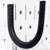 protective rubber hook liner for wall control pegboard hooks - 3 feet of easy-to-apply coating (black) logo