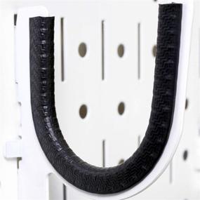 img 4 attached to Protective Rubber Hook Liner for Wall Control Pegboard Hooks - 3 Feet of Easy-to-Apply Coating (Black)