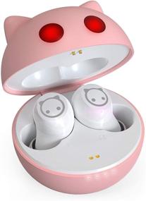 img 3 attached to Ultimate Pink Wireless Earbuds: Bluetooth in Ear Headphones with Mic, 36H Playtime & Cute Portable Charging Case for Small Ears