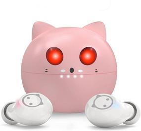 img 4 attached to Ultimate Pink Wireless Earbuds: Bluetooth in Ear Headphones with Mic, 36H Playtime & Cute Portable Charging Case for Small Ears