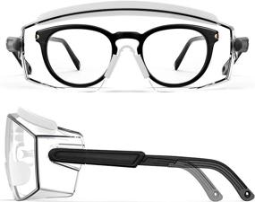 img 4 attached to 👓 Premium MALYHO Over Glasses: Adjustable, Anti-Scratch Wraparound Design