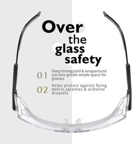 img 1 attached to 👓 Premium MALYHO Over Glasses: Adjustable, Anti-Scratch Wraparound Design