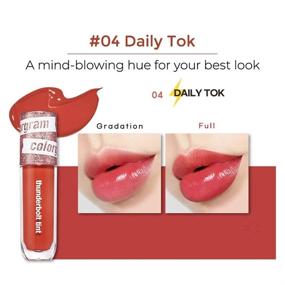 img 1 attached to 💋 COLORGRAM Thunderbolt Tint Lacquer 4.5g | True Beauty K-Drama Makeup - Glossy, Long-Lasting, Moisturizing Lip Stain (04 Daily Tok)