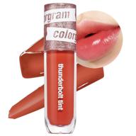 💋 colorgram thunderbolt tint lacquer 4.5g | true beauty k-drama makeup - glossy, long-lasting, moisturizing lip stain (04 daily tok) logo