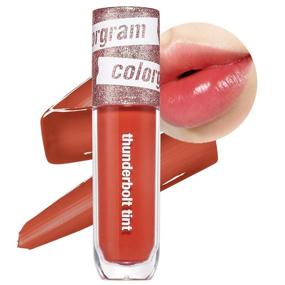 img 4 attached to 💋 COLORGRAM Thunderbolt Tint Lacquer 4.5g | True Beauty K-Drama Makeup - Glossy, Long-Lasting, Moisturizing Lip Stain (04 Daily Tok)