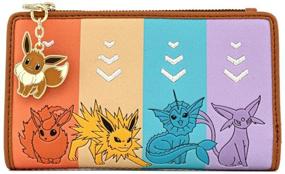 img 3 attached to 👛 Loungefly Eevee Evolutions Flap Wallet with Zipper Charm - Pokemon-inspired!