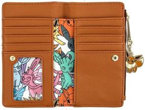 img 1 attached to 👛 Loungefly Eevee Evolutions Flap Wallet with Zipper Charm - Pokemon-inspired!