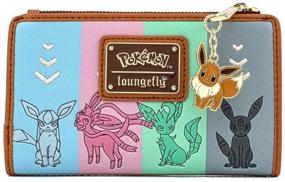 img 2 attached to 👛 Loungefly Eevee Evolutions Flap Wallet with Zipper Charm - Pokemon-inspired!