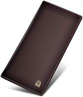 👜 laorentou genuine leather wallet holder: a stylish solution for men's wallets, card cases & money organizers logo