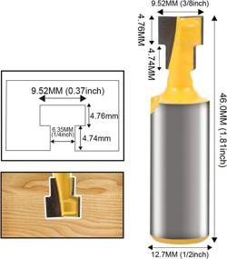 img 3 attached to HOEN T Slot Cutter Router 8 Inch