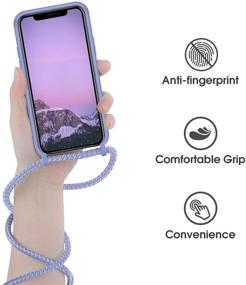 img 1 attached to Crossbody Silicone Adjustable Necklace Protective Cell Phones & Accessories