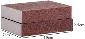 img 3 attached to 🧽 Qovydx 10-Piece Carborundum Sponge Nano Emery Sponges Pot Clean Brush Rust Eraser Grit Scouring Pads for Quick Pot Cleaning