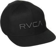 🧢 аксессуары для мальчиков - rvca черная кепка из шерсти с застежкой на кнопке логотип