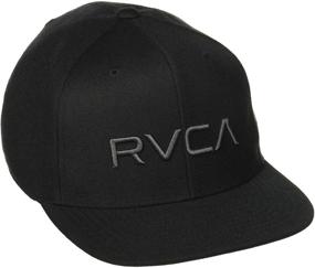 img 3 attached to 🧢 Boys' Accessories - RVCA Heather Black Twill Snapback