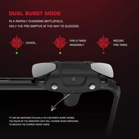 img 2 attached to 🎮 Enhanced Mobile GameSir F5 Triggers for PUBG/Fortnite/Call of Duty, Responsive Controller with Aim &amp; Fire Trigger, Three Gear Modes – Compatible with iPhone and Android Phones