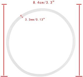 img 2 attached to 🔧 Sduck 3x Rubber Seal Gaskets Replacement Parts for Nutri Ninja BL770A BL771 BL773 BL780 BL700 BL820 QB 3000 series - 3.14" Size