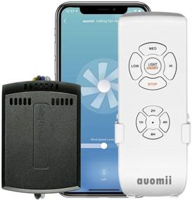 img 4 attached to 🔧 auomii Smart WiFi Ceiling Fan Remote Control Kit: Alexa & Google Assistant Compatible, Easy Smart Phone Control, No Hub Needed