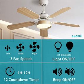 img 1 attached to 🔧 auomii Smart WiFi Ceiling Fan Remote Control Kit: Alexa & Google Assistant Compatible, Easy Smart Phone Control, No Hub Needed