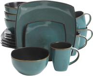 gibson elite lounge 16-piece dinnerware set logo