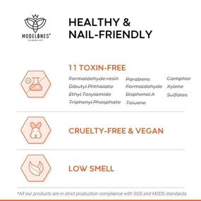 img 1 attached to Набор для наращивания ногтей Modelones Poly Extension Gel Nail Kit - 6 штук гель-лаков с блестками и раствором для увлажнения для маникюра - Французский дизайн ногтей Гель-лак для наращивания ногтей для начинающих.