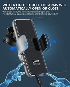 img 2 attached to Wireless Car Charger Auto Clamping Accessories