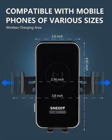 img 1 attached to Wireless Car Charger Auto Clamping Accessories