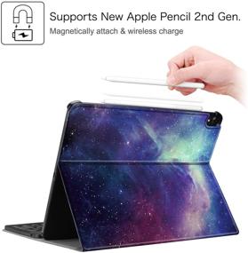 img 2 attached to Fintie Keyboard Case For IPad Pro 12 Tablet Accessories for Bags, Cases & Sleeves