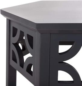 img 1 attached to Safavieh American Collection Charcoal Hexagon Furniture and Accent Furniture