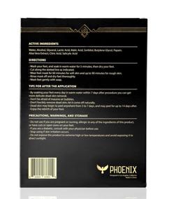 img 3 attached to 🦶 Large Phoenix Foot Peel for Men - Extra Strength Exfoliating Treatment for Dry Feet - 2 Pack - Callus Remover - Unscented & Paraben Free