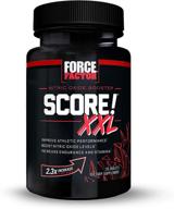 💪 boost athletic performance and stamina with force factor score! xxl nitric oxide booster supplement for men - includes l-citrulline, black maca, and tribulus logo