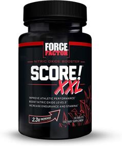 img 4 attached to Улучшите атлетическую производительность и стойкость с препаратом Force Factor Score! ХХЛ нитроксидный усилитель для мужчин - включает L-цитруллин, черную маку и трибулус.