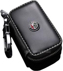 img 4 attached to Key Leather Material Remote Keychain Interior Accessories