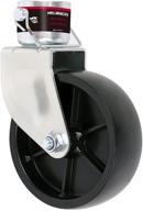 🚤 nbjingyi 6-inch trailer swivel jack caster wheel - 1200 lbs capacity with pin base for boat hitch, camper - removable logo