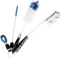 🧼 starpack premium bottle brush set of 4: long water bottle, beer/baby bottle, straw, and detail cleaning brushes logo